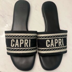 a new day Black and White Sandals